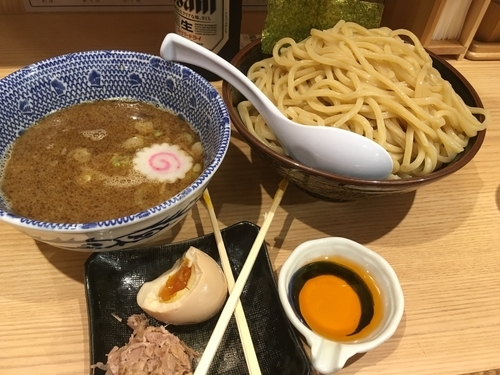 「特製海老つけ麺（大盛）」@舎鈴 新宿西口店の写真