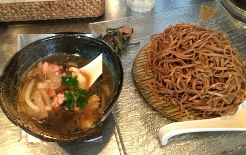 「鴨つけそば 900円」@日の丸さんじの写真