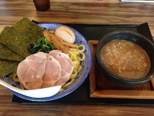 「魚介豚骨 贅沢つけ麺（ひやもり、特盛）」@一番舎の写真