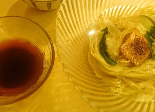 「小麦つけ蕎麦＋時節おかか飯（それぞれ限定）」@饗 くろ㐂の写真