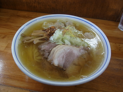 「塩ちゃーしゅーわんたんめん(肩ロース) 1080円」@支那そば 福々亭の写真