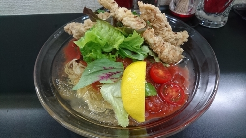 「【期間限定】冷やしトマト麺」@自家製麺SHINの写真