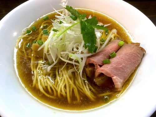 「【限定】カンパチとブレンド生揚げ醤油のおそば（730円）」@中華そば 先崎の写真