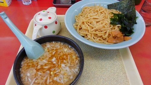 「煮干醤油つけ麺(中盛)@1000円」@ラーメン山岡家 大口店の写真