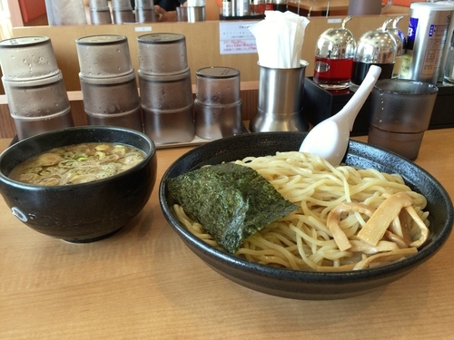 「味噌つけ麺　大盛」@こってりらーめん なりたけ 幕張店の写真