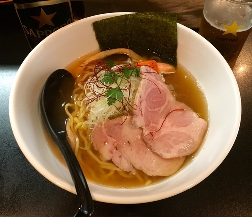 「蟹出汁ラーメン 太麺・醤油」@麺や 勝治の写真