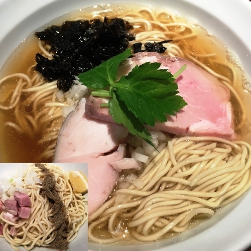 「白醤油中華蕎麦＋替玉（ハーフ）」@中華蕎麦 志の写真