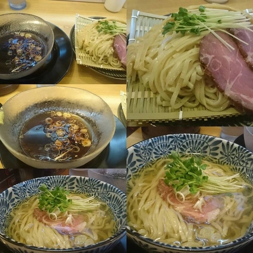 「季節限定　冷やざる／冷やかけ」@彩色ラーメン きんせい総本家夢風の写真