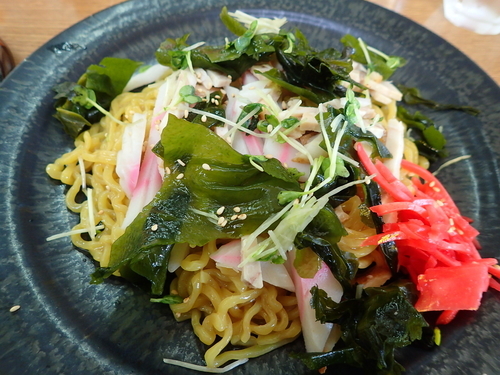 「ヘルシー国見油そば」@和だし中華そば 田舎屋の写真