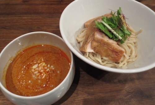 「海老つけめん　300円※移転感謝セール」@新宿 モモンガの写真