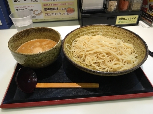 「辛つけ麺」@ごはんどき マルハン市原店の写真
