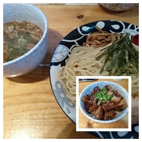 「ゆず香る塩つけ麺+日替り丼」@大公の写真