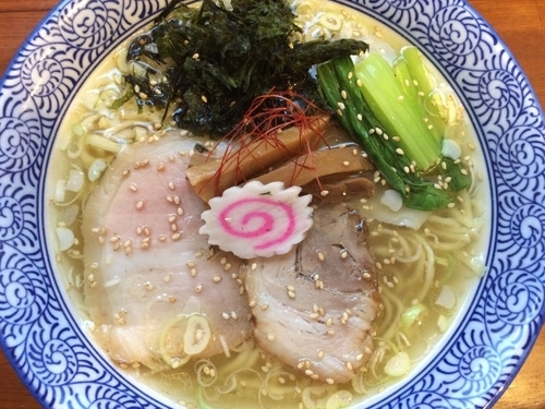「塩ワンタン麺 840円」@中華そば 仙人掌の写真