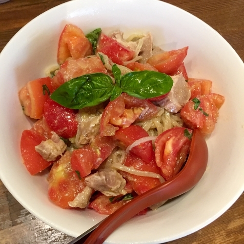 「【気まぐれアキラ式Ｐ】冷たいトマトボウル 大 ￥890」@ラーメンアキラの写真