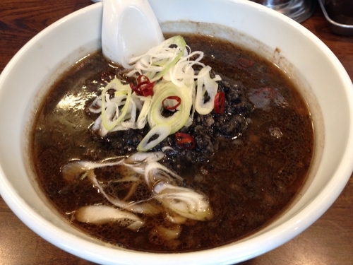 「「限定」NINJA BLACK」@つけめんTETSU 駒沢大学店の写真