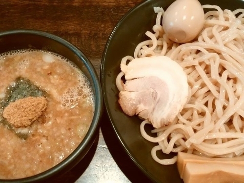 「つけ麺(大盛)+味付玉子」@神保家の写真