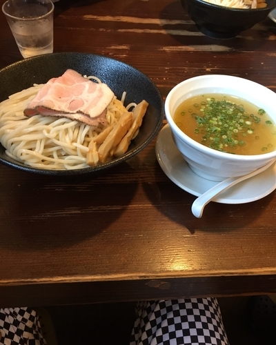 「ゆず塩つけ麺 特盛 930円」@らーめん 本竈の写真