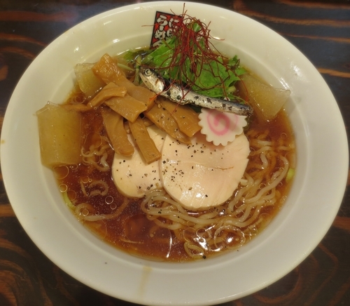 「＜夏季限定＞冷やし煮干しらーめん　800円」@煮干しらーめん 玉五郎 東京新宿店の写真