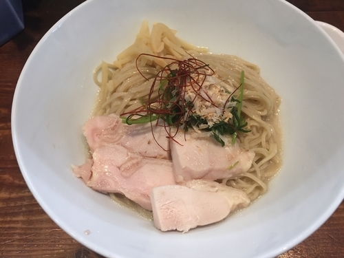 「冷やしホタテ冷やし麺」@町田汁場 しおらーめん 進化の写真