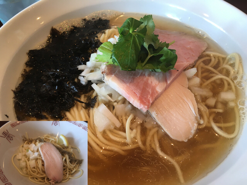 「白醤油中華蕎麦700円、替玉ハーフ100円」@中華蕎麦 志の写真