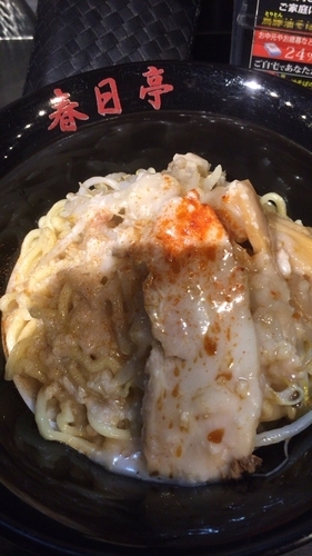 「鶏豚油そば」@油そば専門店 春日亭 池袋本店の写真