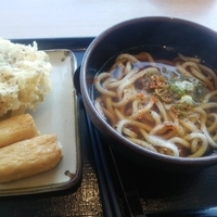 かけうどん＋しらすかき揚げ&笠間いなり
