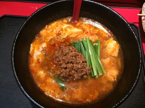 「辛麺5辛(中辛)¥700」@辛麺鶴商店の写真