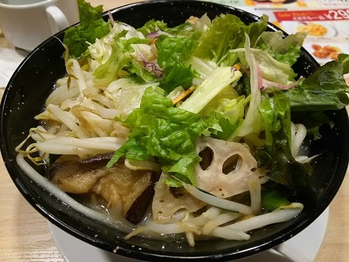 「【限定？】１日分の野菜のベジ塩タンメン」@ガスト 豊科店の写真