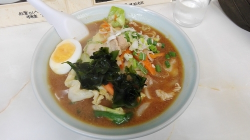 「味噌らーめん」@中華食堂 松葉の写真