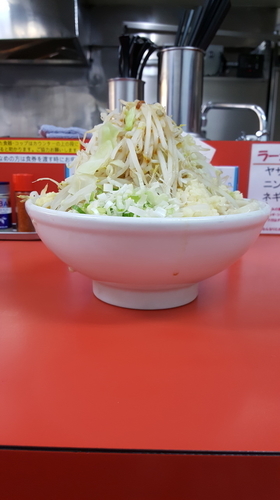 「ラーメン(小200g)700円(硬め、ネギW、他全増し)」@らー麺 ぶたのジョーの写真