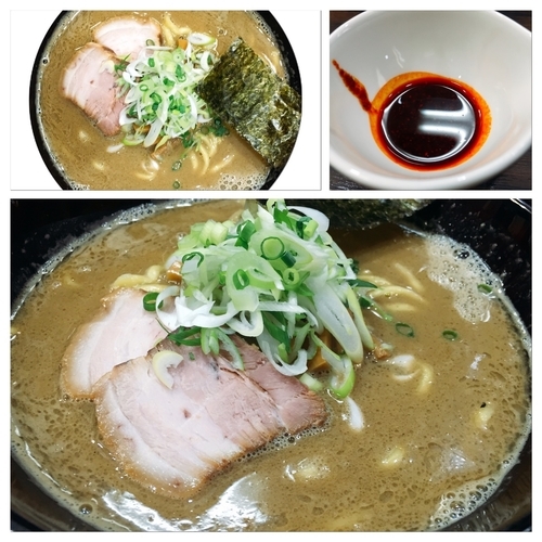 「☆煮干し醤油に辛味トッピング☆」@麺処 にそうの写真