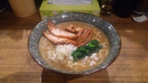 「煮干し白湯そば＋替玉」@煮干し中華そば 一剣の写真