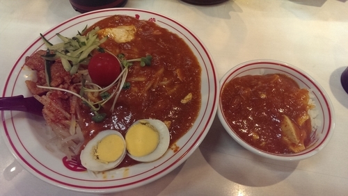 「蒙古涼麺、プチ麻婆丼」@蒙古タンメン 中本 渋谷店の写真