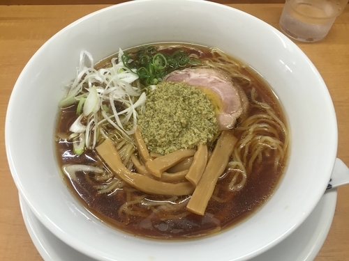 「醤油そば～牡蠣のアヒージョ添え（750円）」@中華そば 大井町 和渦の写真