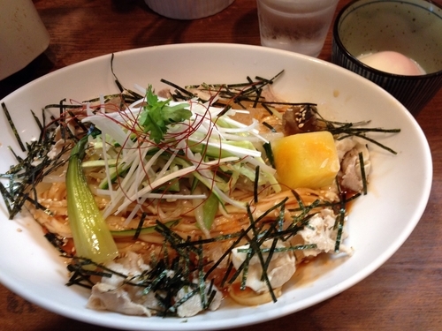 「「限定」酸っぱ辛い冷やしあえそば」@麺処 びぎ屋の写真