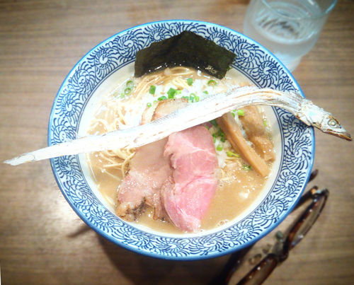 「限定 太刀魚濃厚煮干しそば」@煮干しつけ麺 宮元の写真