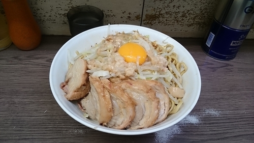 「大豚・汁なし(アブラ)￥９２０」@ラーメン二郎 横浜関内店の写真