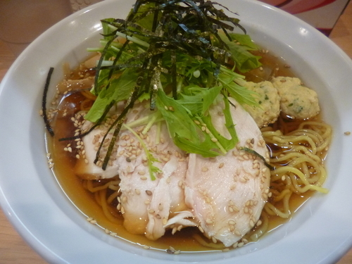 「冷やしラーメン(しょうゆ)」@らーめんよっちゃん（仮）の写真