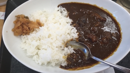 「プレミアムビーフカレー」@なか卯 神谷町店の写真