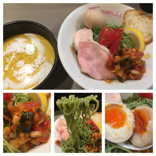 「限定 かぼちゃの冷製つけ麺  850円」@中華蕎麦 瑞山（ZUIZAN）の写真