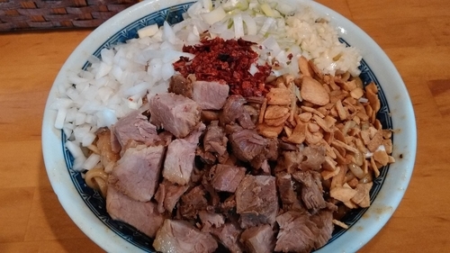 「【限定】牛脂カレーそば（追い飯付き）（大盛）」@ファットンの写真