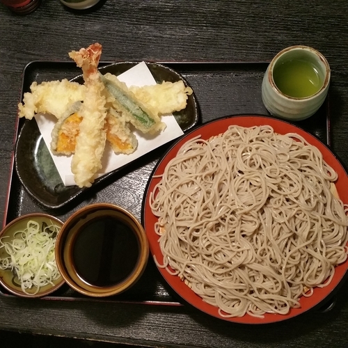 「つけ天そば(700円)」@味奈登庵 本町店の写真