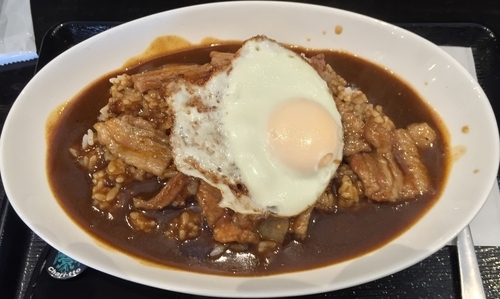 「豚スタカレー（￥842）」@ガッツ亭の写真