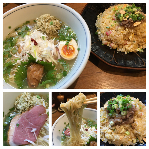 「限定 梅塩SOBA＋限定 特製チャーハン」@麺家 Shumen Doushiの写真