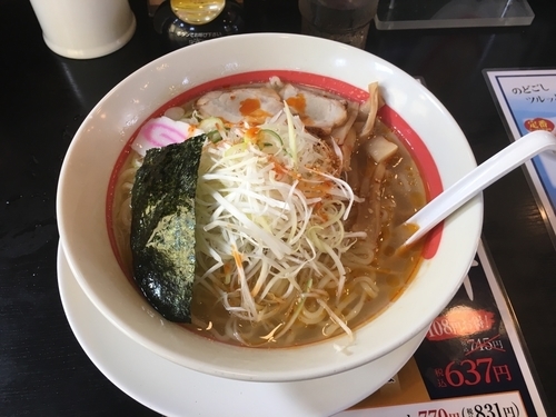 「塩らーめん、千切りネギトッピング」@幸楽苑 富士吉田店の写真