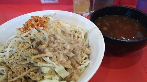 「つけ麺（にんにく・あぶら・魚粉・七味）」@麺屋 桐龍の写真