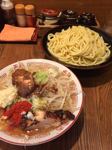 「豚野菜つけ麺大盛」@麺屋たつみ 喜心 狭山店の写真