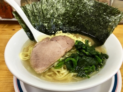 「のりラーメン 並1玉 (カタメ、オオメ) ¥780」@横浜家系ラーメン 武蔵境つばさ家の写真