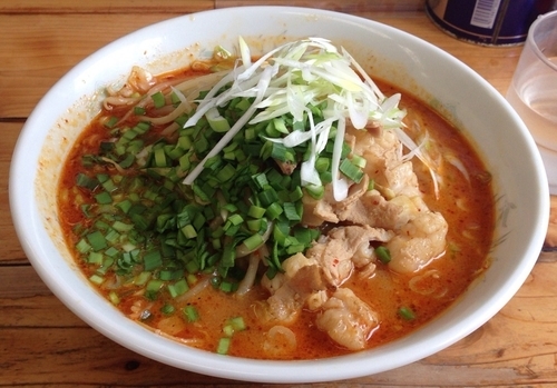 「一激味噌ホルモン(限定)＋小らいす(1,050円＋100円)」@札幌ラーメン 北斗の写真