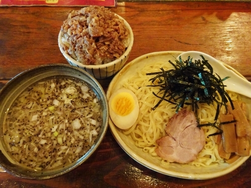 「塩つけめん （並） 650円 ＋ とくやのごはん 100円」@らぅめん とくやの写真